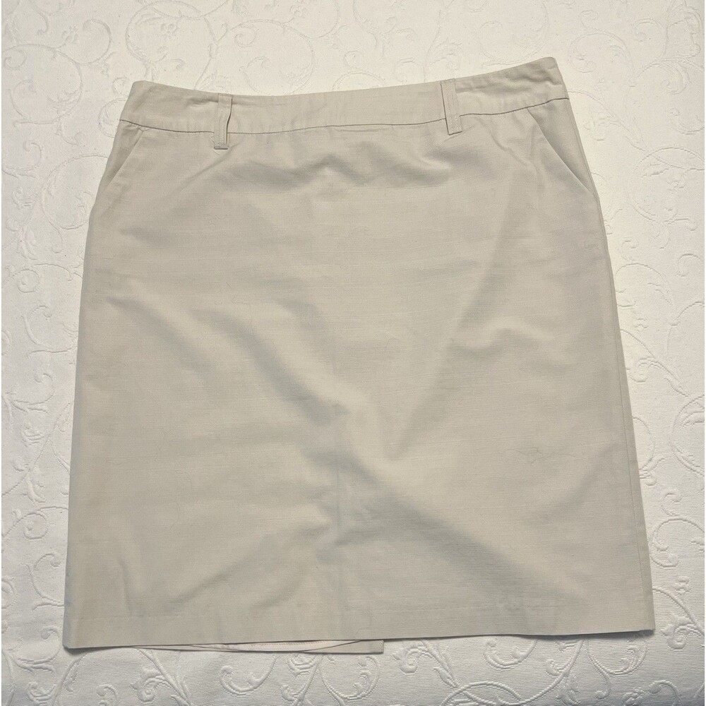 Covington Khaki Pencil Skirt Women's Size 18 Lined Cotton Business Casual Career
